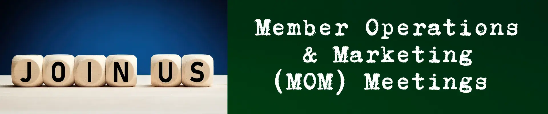 join us written in block letters