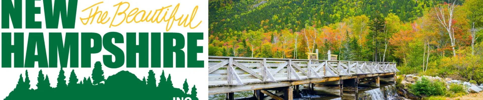 NH the Beautiful bridge in the fall