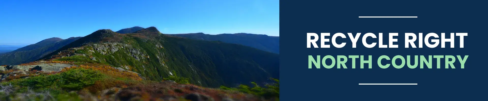 NH North Country Mountain Range and text