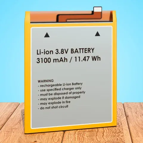 Yellow lithium ion battery