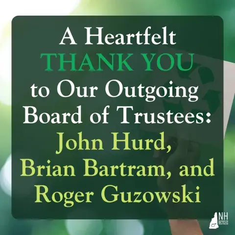 Outgoing trustees gratitude message