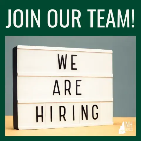 Sign reading "We are hiring"