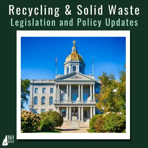 New Hampshire capital building and text