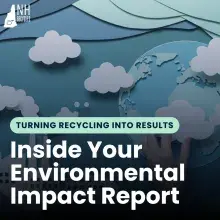 image of paper clouds and world with text overlay 