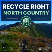 presidential mountain range with recycling materials