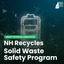 Graphic of battery outline with text overlay