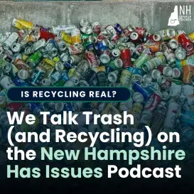 aluminum cans with text overlay