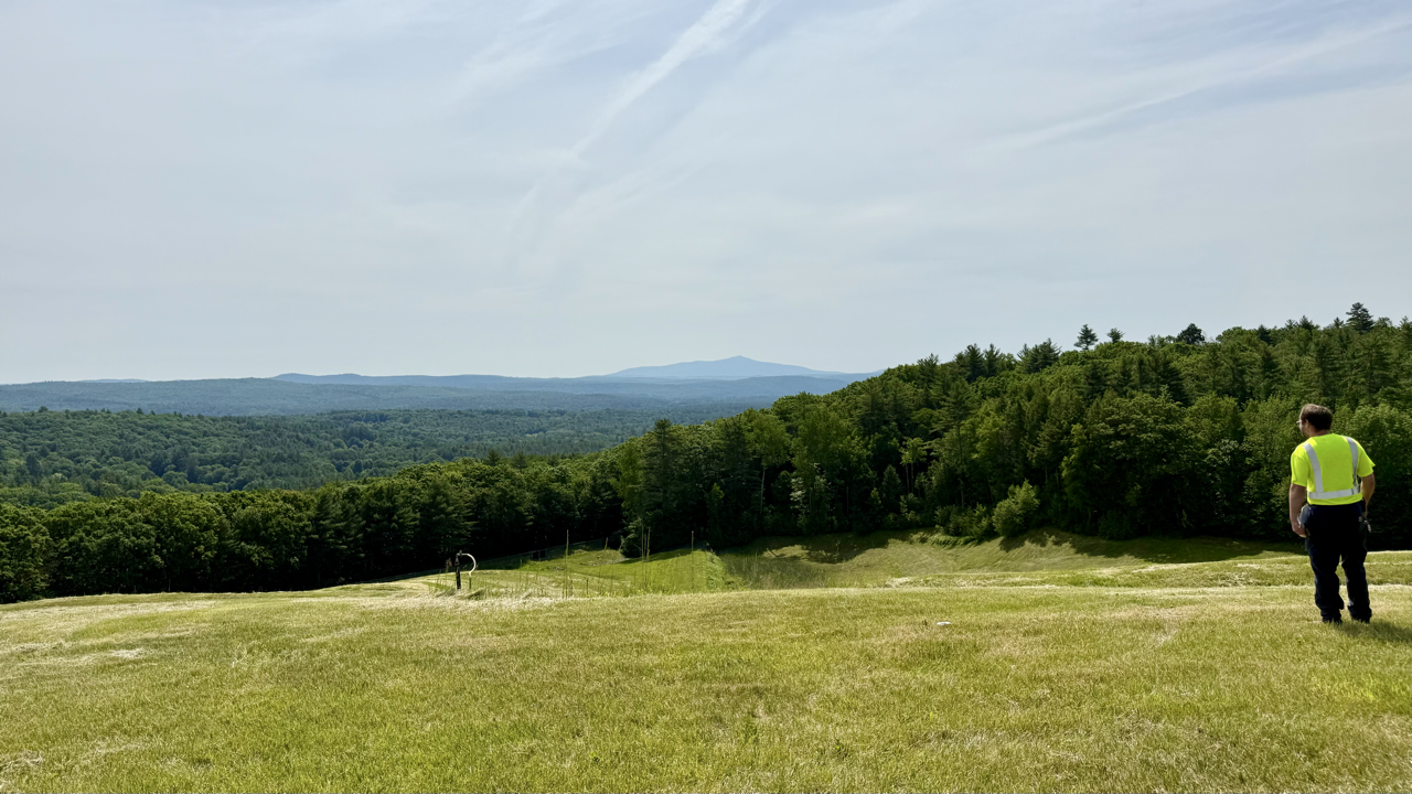 top of the Keene landfill looking out toward Mt Monadnock