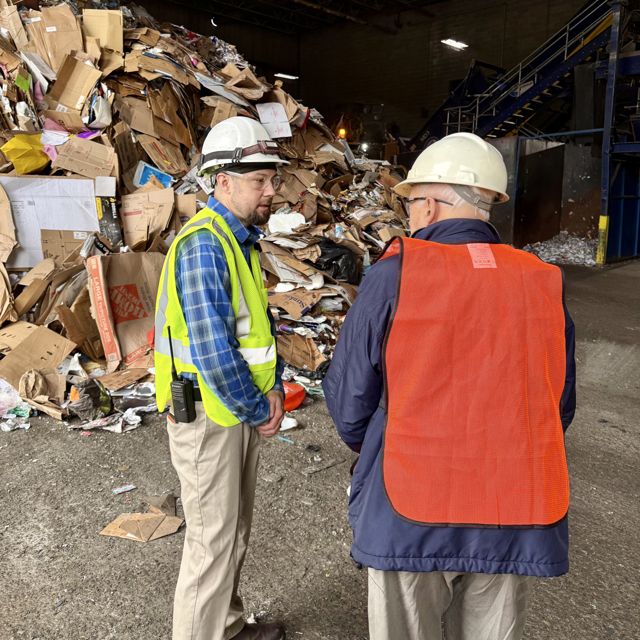 Charlie asking a question on fibers floor MRF