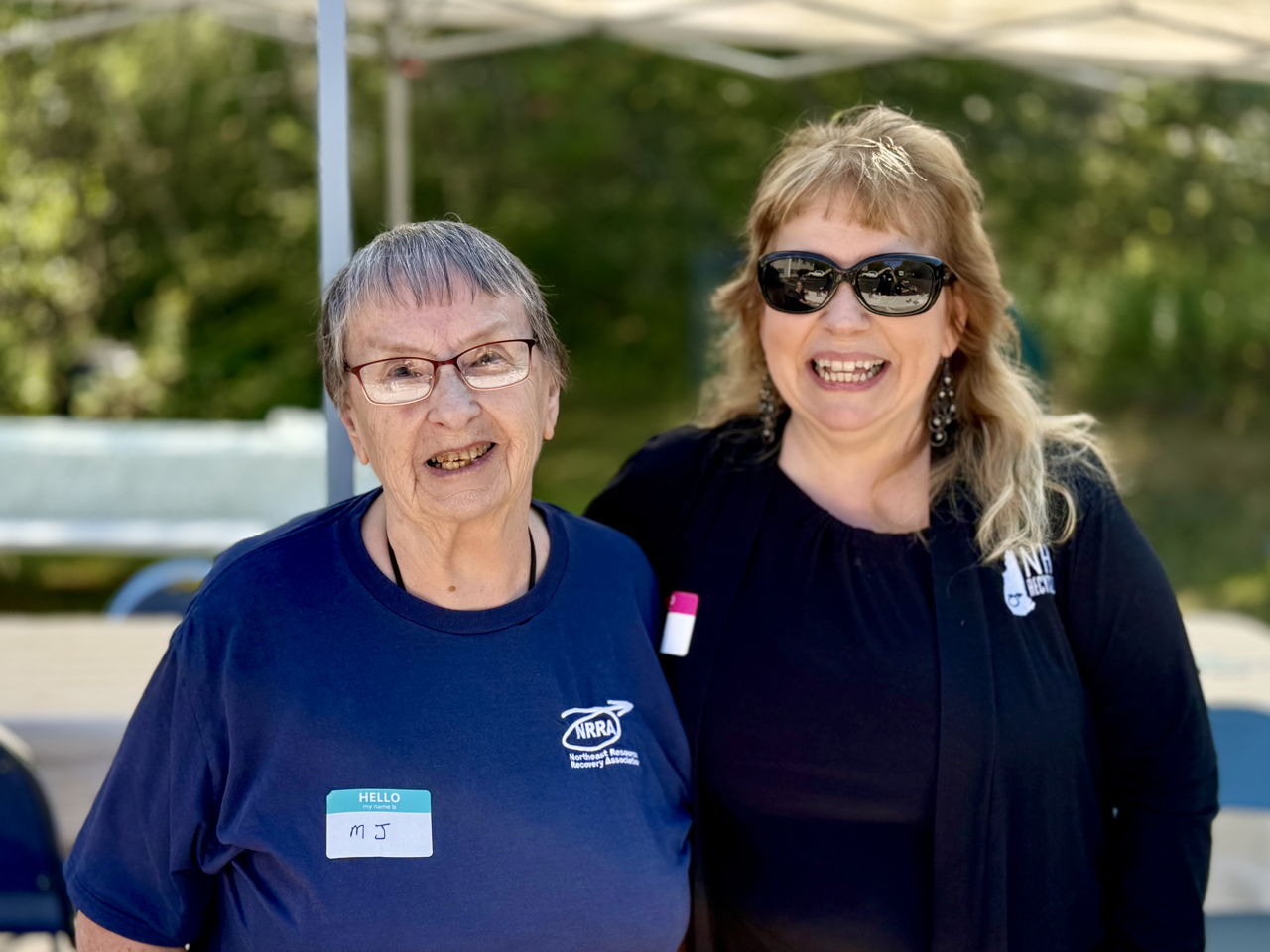 Paula and longtime volunteer MJ