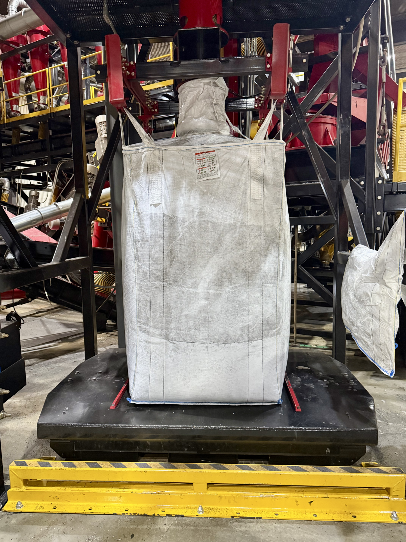 bag of recycled rubber