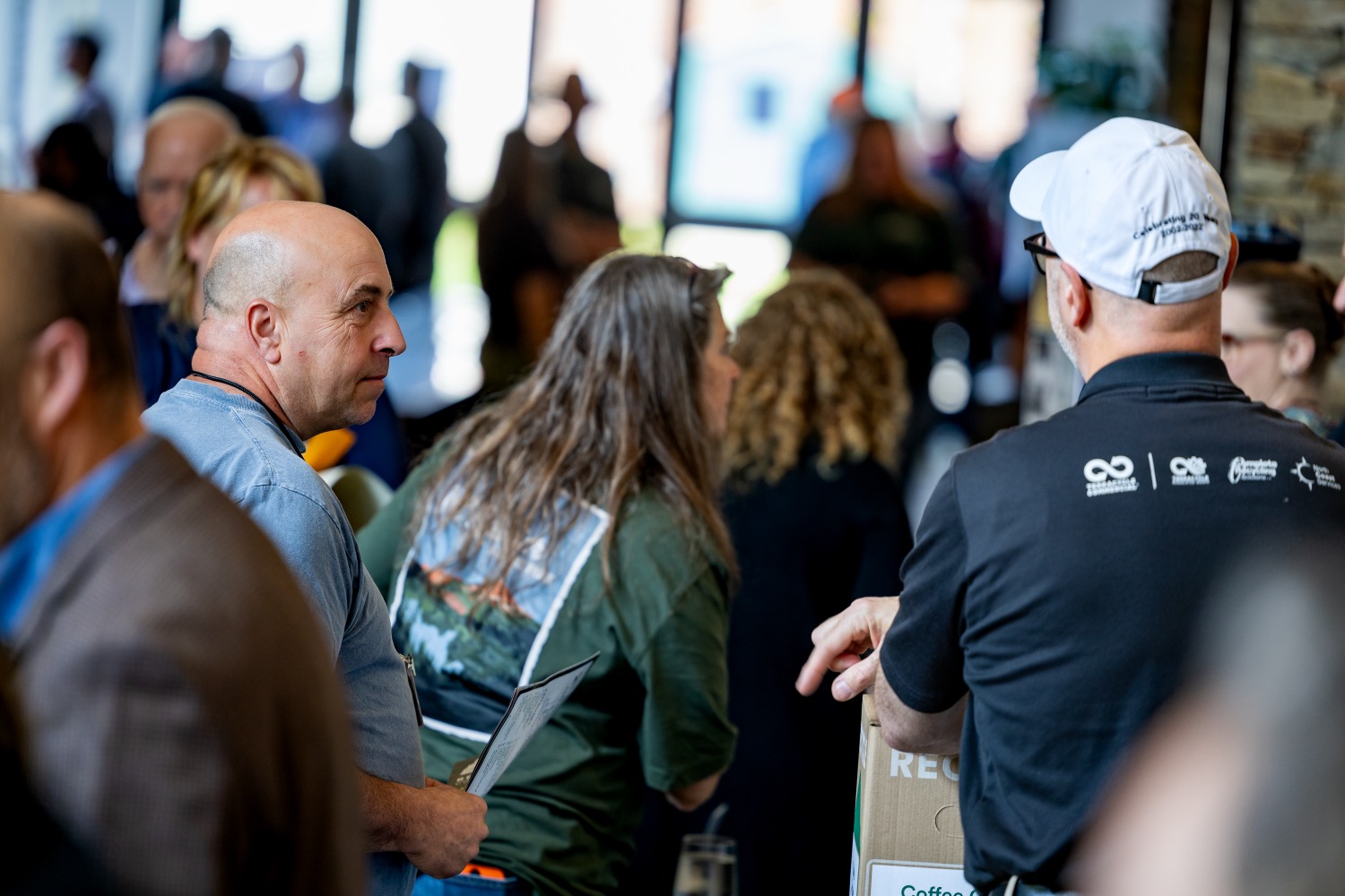 attendee and exhibitor speaking