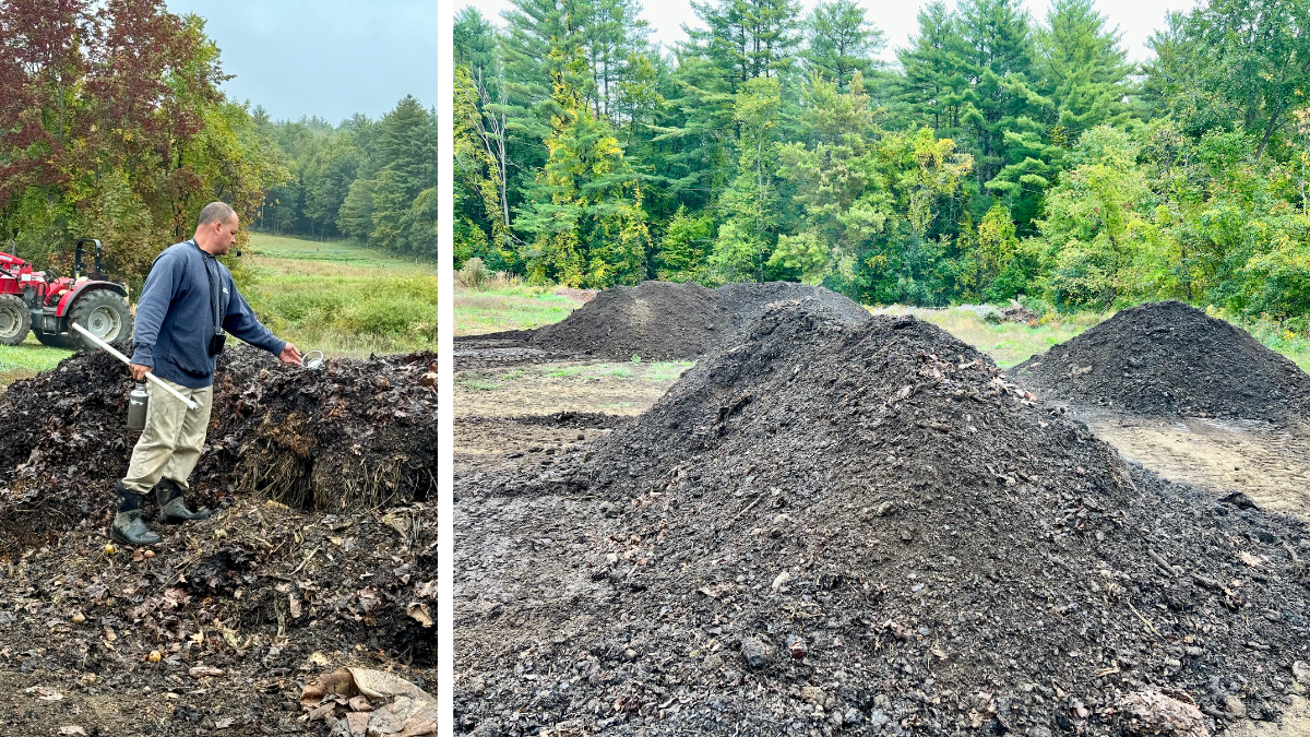 Work Song Farm compost piles
