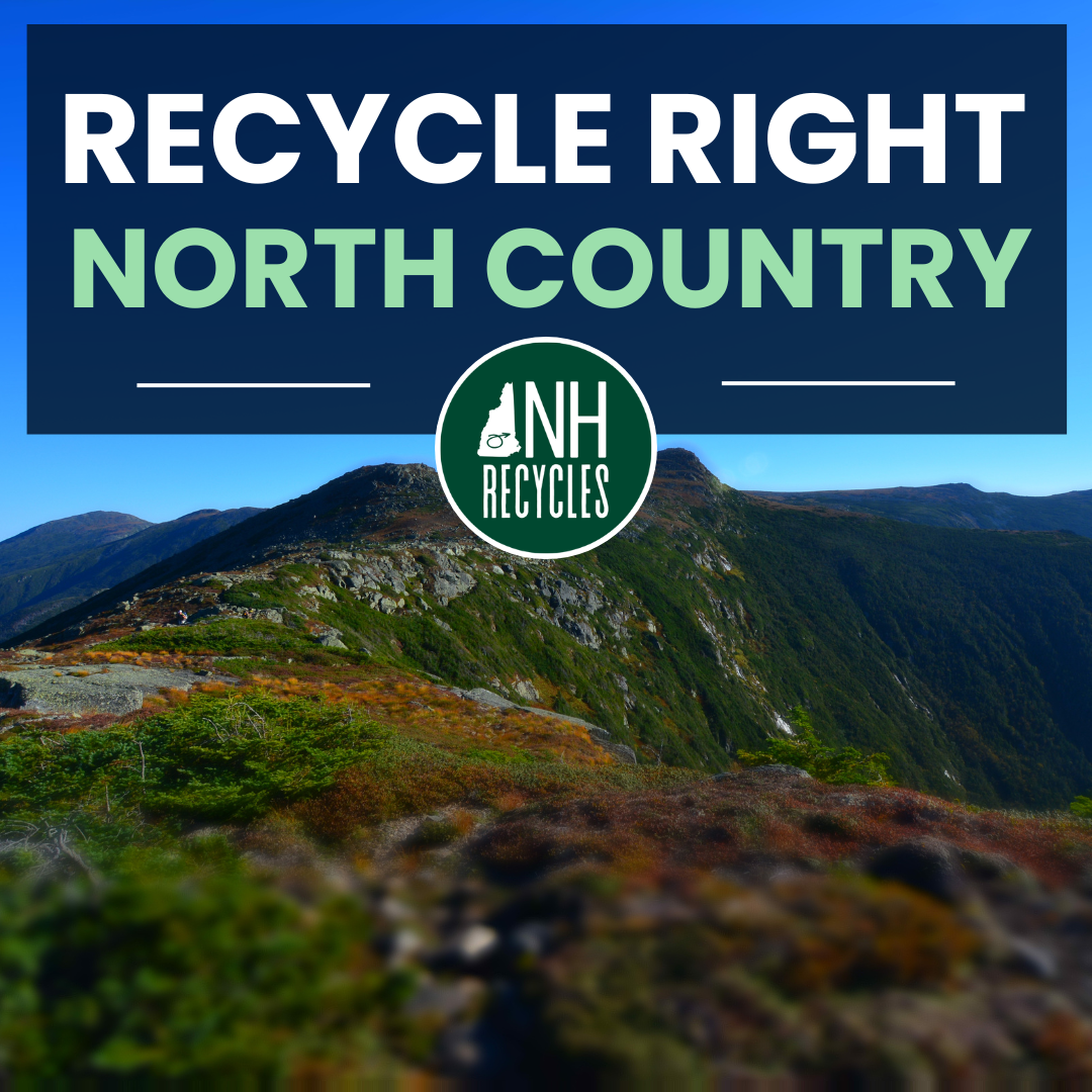 North Country mountain range with text overlay