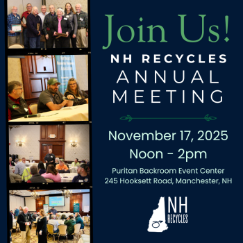 images of past NH recycles annual meetings with invite details
