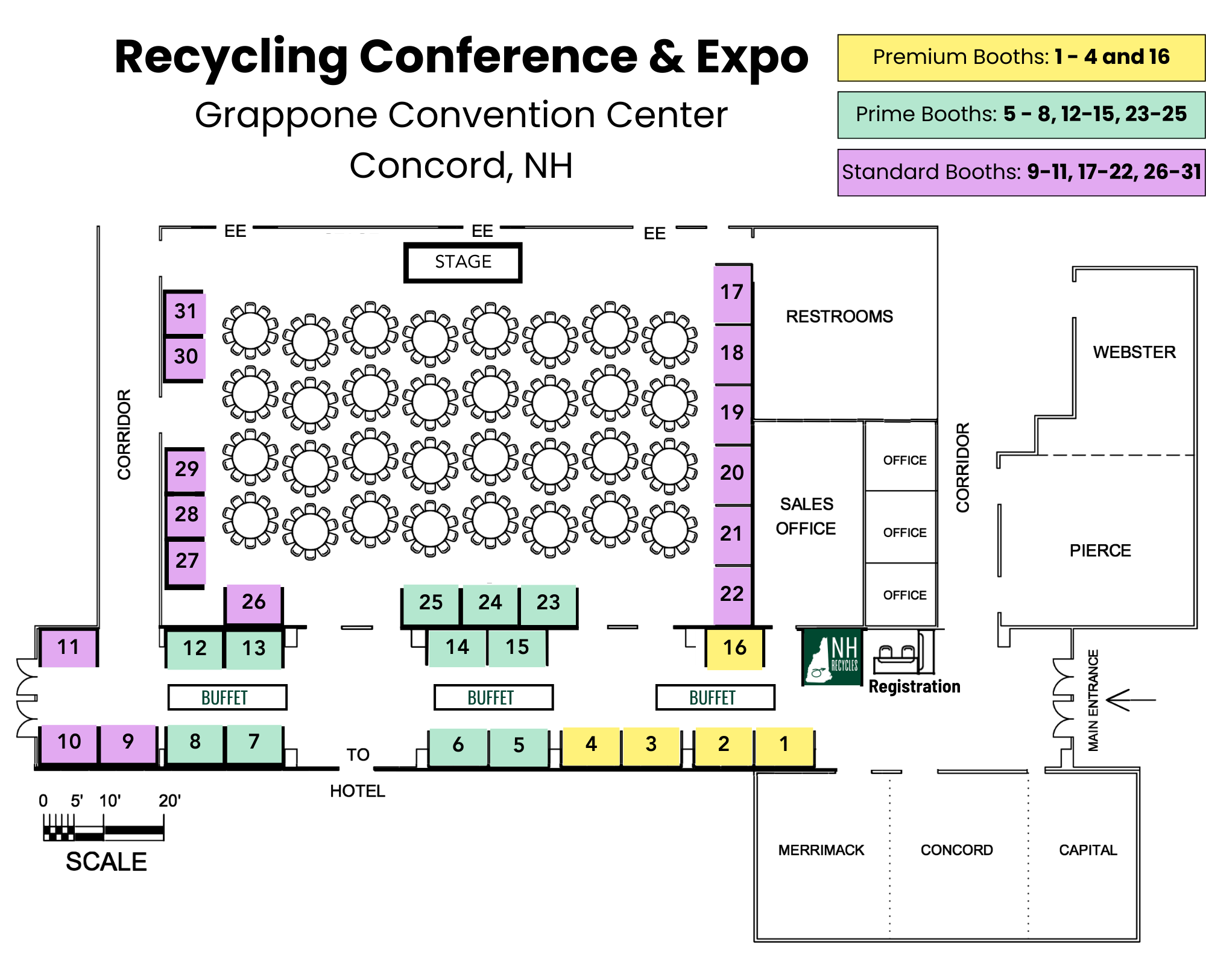 Recycling Conference and Expo Map