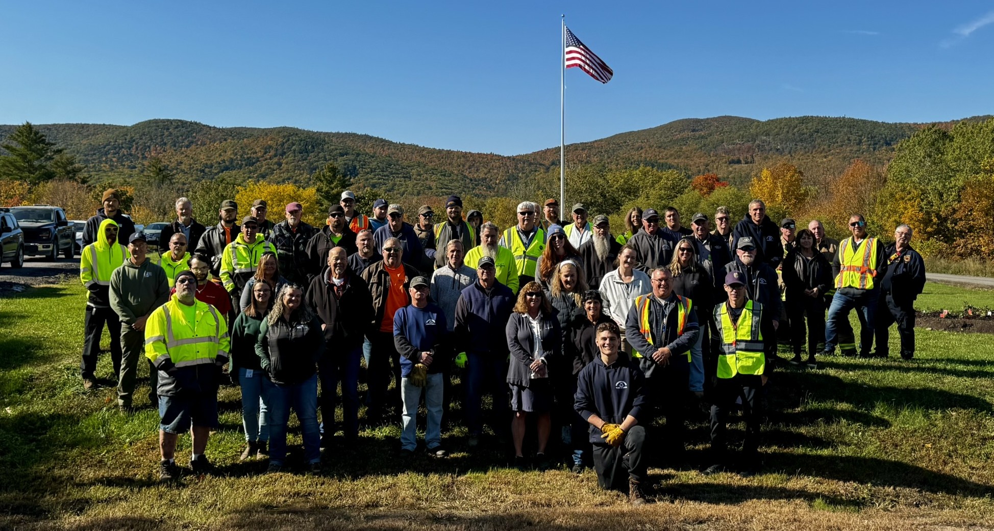 group photo of attendees at the training